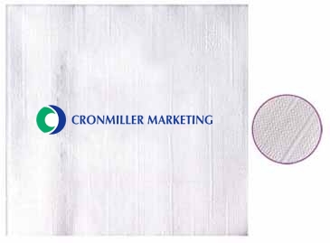 White Over All Linen Emboss 1-ply Beverage Napkins