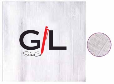 White Over All Linen Emboss 1-ply Beverage Napkins