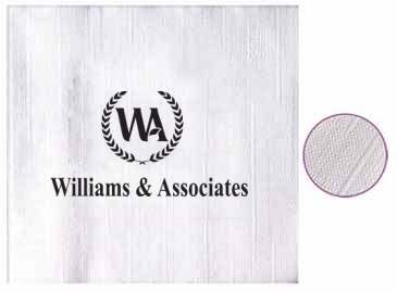 White Over All Linen Emboss 1-ply Beverage Napkins