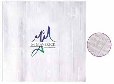 White Over All Linen Emboss 1-ply Beverage Napkins