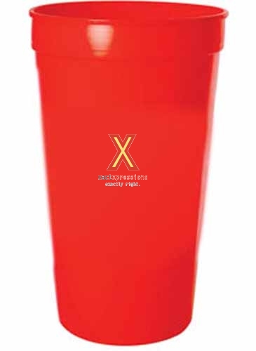 32 Oz. Smooth Colored Stadium Cup
