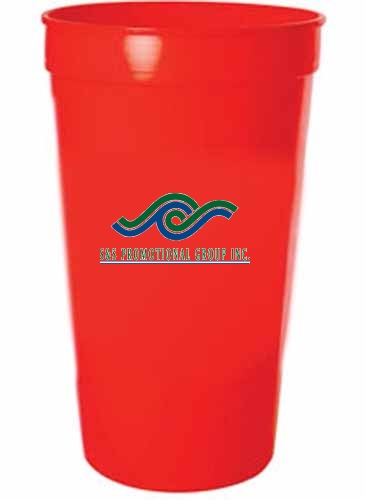 32 Oz. Smooth Colored Stadium Cup