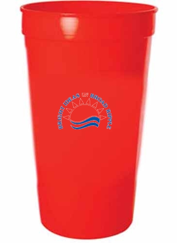 32 Oz. Smooth Colored Stadium Cup