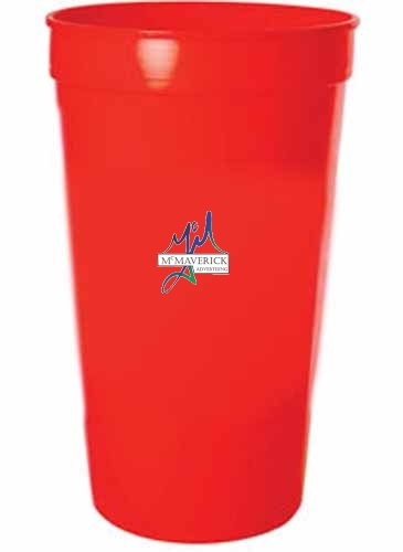 32 Oz. Smooth Colored Stadium Cup