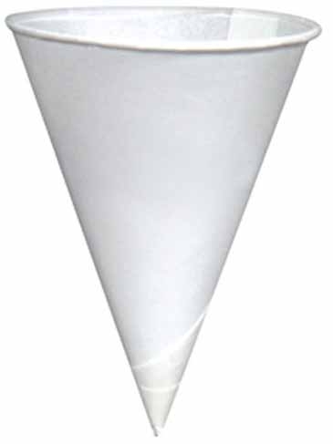 4.25 Oz. Conical W/rolled Rim