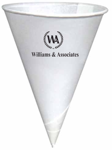 4.25 Oz. Conical W/rolled Rim