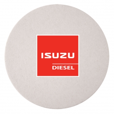 80 PT 4” High Density Pulp Board Coasters Round