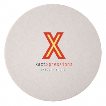 80 PT 4” High Density Pulp Board Coasters Round