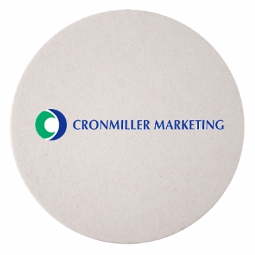 80 PT 4” High Density Pulp Board Coasters Round