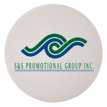 80 PT 4” High Density Pulp Board Coasters Round