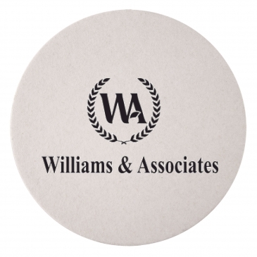 80 PT 4” High Density Pulp Board Coasters Round