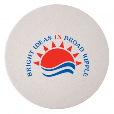 80 PT 4” High Density Pulp Board Coasters Round