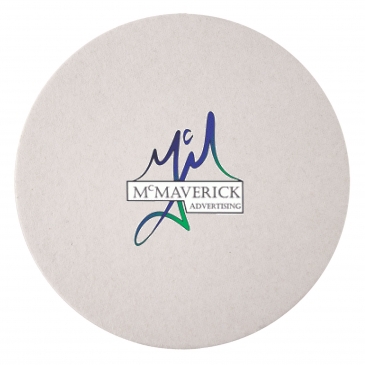 80 PT 4” High Density Pulp Board Coasters Round