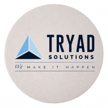 80 PT 4” High Density Pulp Board Coasters Round