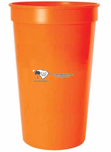 22 Oz. Smooth Colored Stadium Cup