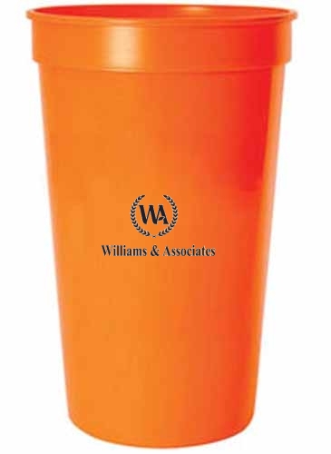 22 Oz. Smooth Colored Stadium Cup