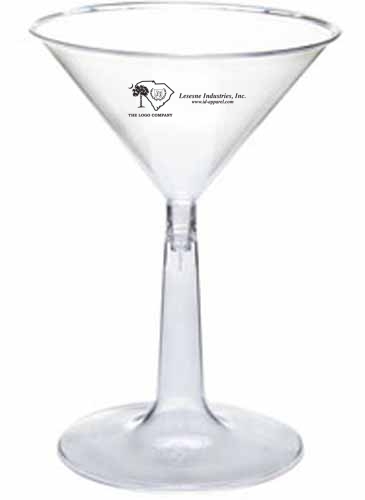 6 Oz. Clear Martini Glass (2 Piece)