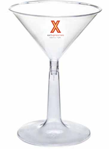 6 Oz. Clear Martini Glass (2 Piece)