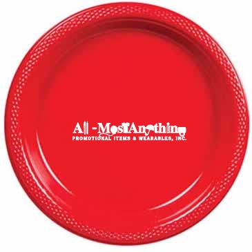 9" Colored Plastic Plates