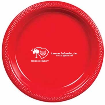 9" Colored Plastic Plates