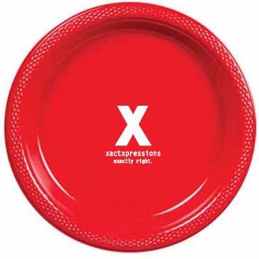 9" Colored Plastic Plates