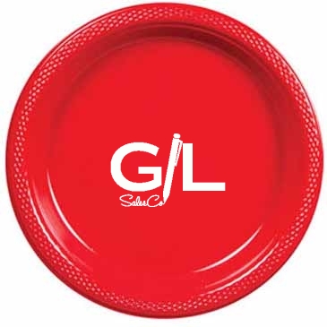 9" Colored Plastic Plates