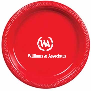 9" Colored Plastic Plates