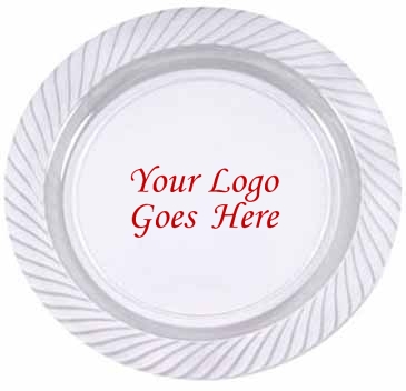 10.25" Clear Plastic Plates