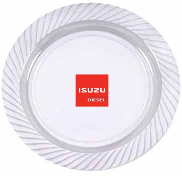 10.25" Clear Plastic Plates