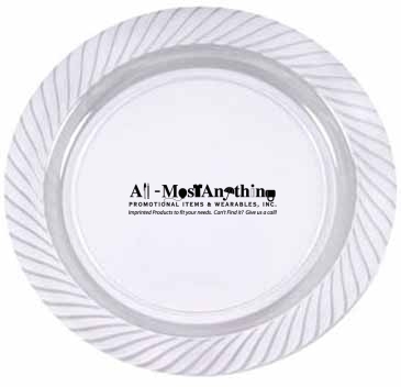 10.25" Clear Plastic Plates