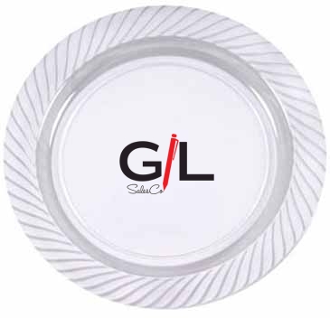 10.25" Clear Plastic Plates