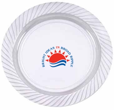 10.25" Clear Plastic Plates