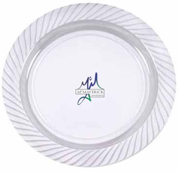 10.25" Clear Plastic Plates