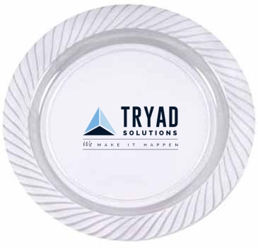 10.25" Clear Plastic Plates