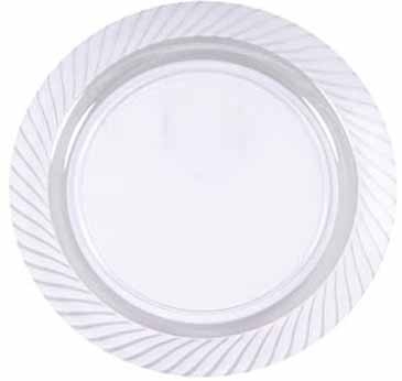 9" Clear Plastic Plates