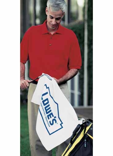 Turkish Signature Midweight White Golf Towel