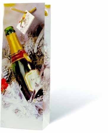 The Holiday Wine Bottle Gift Bag Collection (Champagne Christmas)
