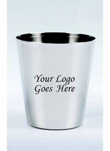 2 Oz. Stainless Steel Shot Glass w/Lines