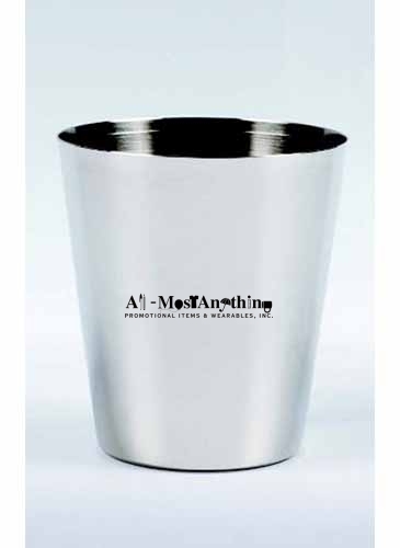 2 Oz. Stainless Steel Shot Glass w/Lines