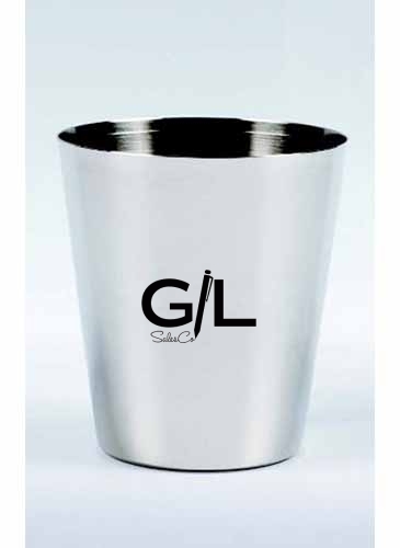 2 Oz. Stainless Steel Shot Glass w/Lines
