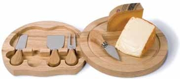 Large Swivel Cheese Board 4 Piece Set