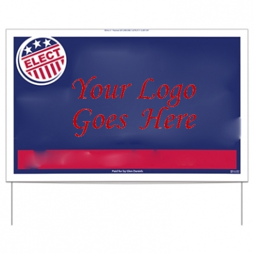 Double-Sided Yard Sign | 14 1/2" x 23" | With Wire Frames