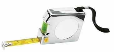 Shorewood 12 ft. Chrome Tape Measure & Level