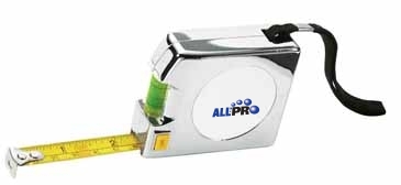 Shorewood 12 ft. Chrome Tape Measure & Level