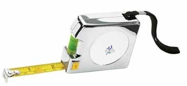 Shorewood 12 ft. Chrome Tape Measure & Level