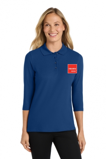 Port Authority® Ladies Silk Touch™ 3/4-Sleeve Polo