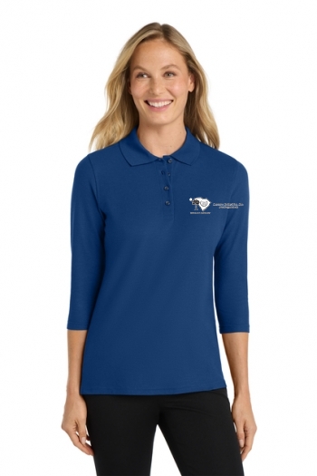 Port Authority® Ladies Silk Touch™ 3/4-Sleeve Polo