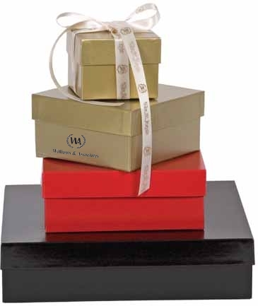 High Wall Black Swirl Box-Color 8" X 8" X 9"