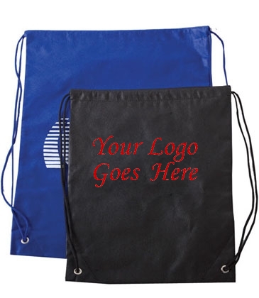 Faux Cloth Duffle Tote Bag W/ Backpack Straps (16" X 20")