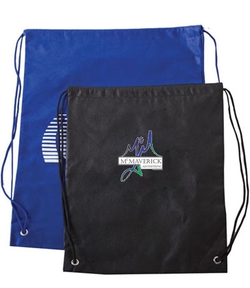 Faux Cloth Duffle Tote Bag W/ Backpack Straps (16" X 20")